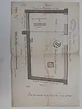 Plan du cimetière en 1778