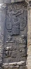 Faisceau de carnyx, détail de l'arc d'Orange.