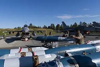 Des F-16 à Kallax Air Base.