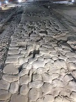 Pavage routier.