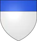 d'argent au chef d'azur