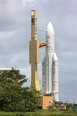 Plateforme de lancement mobile d'Ariane V.