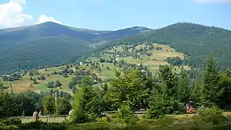 Une grande posada, clairière fortifiée des Valaques des Carpates occidentales roumaines.
