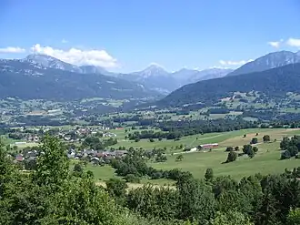 Arith depuis la montagne de Bange, au nord-ouest.