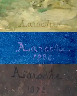 signature d'Amand Laroche