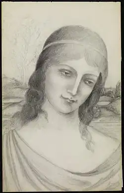 Buste de jeune fille dans un paysage (1910), Baltimore, Walters Art Museum.