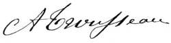 signature d'Armand Trousseau