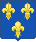 De France moderne sur un écu français moderne.