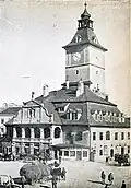L'hôtel de ville vers 1916-1918, après la modification de la tour