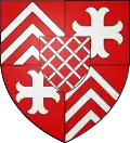 Armoiries des seigneurs de Raville après l'obtention de Septfontaines.