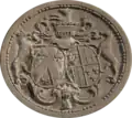 Armoiries des époux Biseau-Tacquenier.