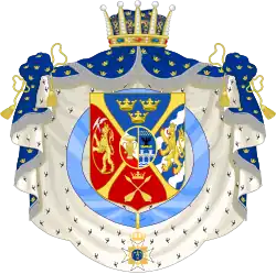 Armoiries du prince Auguste de 1831 à 1844.