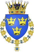 Armoiries du prince héritier Gustave Adolphe.