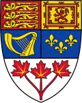 l’écu des armoiries du Canada depuis 1957