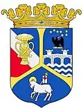 Armoiries du prince Sigvard Bernadotte dans la noblesse Luxembourgeoise.