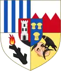 Armoiries de la famille de Schwarzenberg, après concession d'armoiries en 1670
