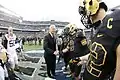 Le vice-président de l'époque, Joe Biden au coin toss avant la 113e&nbsp;édition en 2012