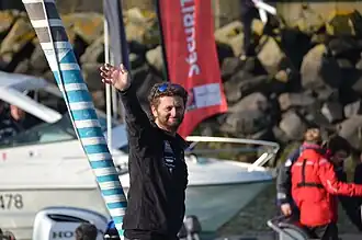Arnaud Boissièresà l'arrivée