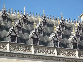 Détail du toit.