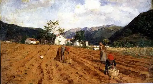 Récolte des pommes de terre, 1877