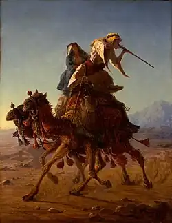 Bédouin sur le chameau