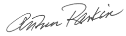 signature d'Arthur Rankin Jr.