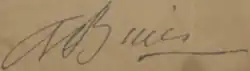 Signature de Arthur Buies