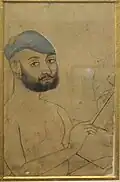 Un peintre de Kota. Vers 1780. Miniature, 26,7 x 13,6 cm. National Museum, New Delhi.