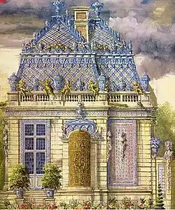 Reconstitution du Trianon de porcelaine.