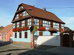Maison à colombages.
