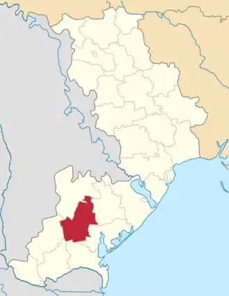 Localisation de Raïon d'Artsyz