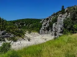 Gorges de l'Artuby dans la camp de Canjuers.