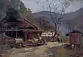Le village de Kotaba, 1893, huile