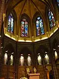 Le chœur de la chapelle du Carmel de Marienthal peint parJ. Asal.