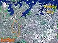 Ashfield, vue par satellite