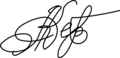 Signature de Askar Akaïev