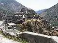 Roghudi Vecchio, bourg abandonné, sur son piton rocheux.