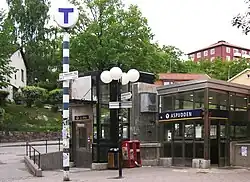 Station de métro Aspudden.