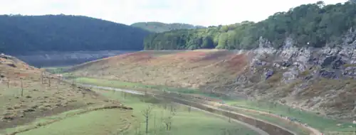 Autre vue de l'assec le 20 septembre 2015