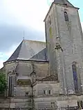 Le chevet, la sacristie et le clocher.