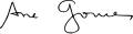 Signature de Ana Gomes