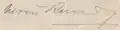 Signature de Nereu Ramos