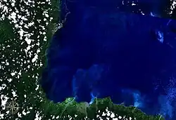 Baie de l'Astrolabe vue de l'espace
