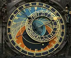 Horloge astronomique de Prague, vers 1490.