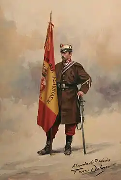 Regimiento Asturias en Africa 1861