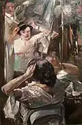 Lovis Corinth,Devant le miroir,1912