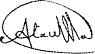 signature d'Ataullah Abu Ammar Jununi