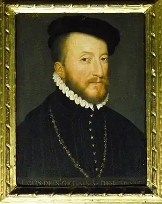 Portrait de Louis de Saint-Gelais, fils de Jacquette de Lansac et de François Ier (par Jean Clouet).