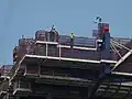 Ouvriers sur le pont de l'Atlantique (1er février 2018)