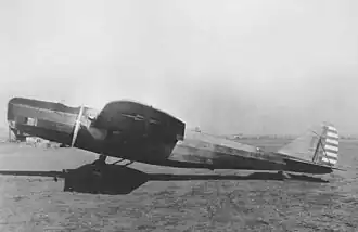 Vue de l'avion.
